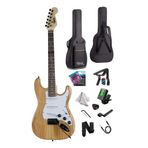 Midex RPH-320WD Ahşap Renk Strat Kasa SSS Elektro Gitar Seti