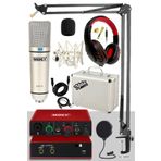 Midex Special Paket-1 Stüdyo Ekipmanları Ses Kartı Mikrofon Kulaklık
