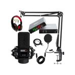 Midex Special Paket-3 Stüdyo Ekipmanları Ses Kartı Condenser Mikrofon Kulaklık Stand Full Set
