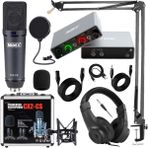 Midex Stüdyo Ekipmanları Exclusive Paket-1 CX2 Mikrofon GLX-700GR Ses Kartı Stüdyo Kayıt Seti - Siyah - Paket-3
