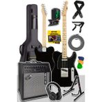 Midex Telecaster 50AMP SS 50 W Şarjlı Amfili Elektro Gitar Full Set