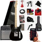 Midex TLX-50BK-50AMP Tele Kasa Maple Klavye 2 Single-Coil 50W Amfili Elektro Gitar - Koyu Siyah