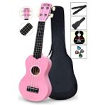 Midex UKX-901 PK Pembe Metod Kılıf Pena Soprano Ukulele