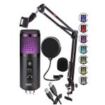 Midex V5 RGB USB Oyuncu ve Yayıncı Mikrofonu + Condenser