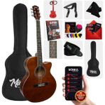 Midex XC-200BRW Kaliteli Akustik Gitar Seti 40 İnç 4/4 Yetişkin Full Set - Kahverengi