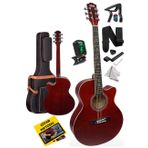 Midex XC-200RD Kaliteli Akustik Gitar Seti 40 İnç 4/4 Yetişkin Full Set