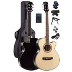 Midex XC-300NT-EQ Profesyonel Elektro Akustik Gitar 4/4 Yetişkin Üst Segment (Gigbag Çanta Tuner Capo Askı Jak Kablo Pena)
