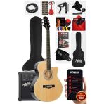Midex XC-300XNT-AMP Profesyonel AMFİLİ Elektro Akustik Gitar (Amfi Çanta Capo Askı Jak Kablo Pena)