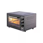 Midi Fırın Kare 38Lt Ayarlanabilir Termostat = 50–320°C - Saatli = 0 - 90 Dk Zil 3 Kademe Hız Ayar Emaye Tepsi (5365)
