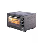 Midi Fırın Kare 38Lt Ayarlanabilir Termostat = 50–320°C - Saatli = 0 - 90 Dk Zil 3 Kademe Hız Ayar Emaye Tepsi (5433)