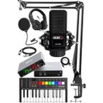 Midi Paket-2 Stüdyo Ekipmanları Seti Ses Kartı Midi Klavye Mikrofon Kulaklık