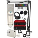 Midi Paket-3 Stüdyo Ekipmanları Seti Ses Kartı Midi Klavye Mikrofon Kulaklık