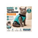 Midilla Kedi Ameliyat Sonrası Koruyucu Tulum | Yara Önleyici Kedi Kıyafeti