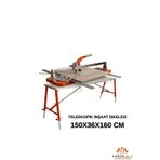Midilli Alüminyum Gövdeli Çelik Ayaklı Teleskopik İnşaat İskelesi - 400 Kg Taşıma Kapasitesi 150x36x160cm 90-150cm