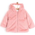 Midimod Basic Kapüşonlu Peluş Mont Kız Bebek - Pembe - 1 Yaş