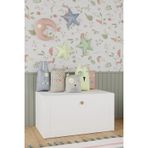 midoser Boxi Tekerlekli Saklama Kutusu,Çok Amaçlı Sandık/Masa Beyaz Membran 90x48x52 cm