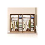 Midoser Kardelen Serisi Atlantik Çam 6 Kapaklı 10 Raflı 240 cm Elbise Dolabı