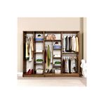 Midoser Kardelen Serisi Atlantik Çam 6 Kapaklı 9 Raflı 220 cm Elbise Dolabı