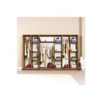 Midoser Kardelen Serisi Atlantik Çam 7 Kapaklı 13 Raflı 280 cm Elbise Dolabı