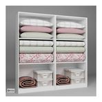 Midoser Lucas 4 Kapaklı 6 Raflı Beyaz Yüklük Gardırop Seti