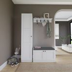 Midoser Lucas Country Tasarım Portmanto Takımı – 18 mm Yonga Levha, 182x87x45 cm, Geniş Depolama ve Şık Tasarım