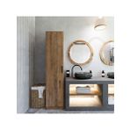 Midoser Yaman Atlantik Cam Tek Kapakli 4 Rafli Cok Amacli Mutfak Kiler Ve Banyo Dolabi