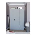 Midoser Yaman Luna 3 Kapılı 2 Çekmeceli Elbise Dolabı