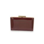 MidStore Bordo Rugan Abiye Çanta Parlak Ayna Şık Davet Balo Gece Kullanımı Clutch 2026 Özel Seri Modern Stil