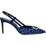Midu Lacivert Tekstil Kadın Stiletto & Abiye