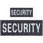 MiDube Security cırt cırtlı yama seti, reflektör bant, cırt cırtlı bant, güvenlik yeleği, taktik işlemeli naylon Hook-and-Loop yama, 2 yama (büyük bir küçük boyut)
