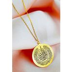 Midyat Nurtaş 201021978 Gümüş 925 Ayar Gümüş Gold Kaplama Nas Süresi Kolye