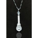 Midyat Nurtaş Gümüş Kadın Gitar Model Elişçiliği Telkari Gümüş Kolye Mng201014365