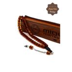 Midyat Nurtaş Gümüş Şeffaf Kahverengi Gümüş Püsküllü Ateş Kehribar Tesbih 201022279