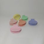 Midye 6lı Unicorn Rengarenk Saç Tokası Bahar Renkleri Kelebek Kıskaçlı Saç Tokası 8 Cm Gökkuşağı Mandal Toka