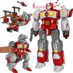 MIEBELY Dönüşen Oyuncaklar - Dinozor Robot Aksiyon Figürleri - Manyetik Montaj Robot Oyuncakları Çocuklar için Hepsi Bir Arada Tasarım Hayvanları, Robotları, Savaş Silahları, Arabalar, Uçak Modelleri Dahil