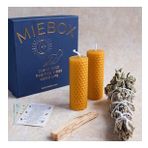 MieBox Arınma Seti (1 Adet Palo Santo Tütsü + 2 Adet Balmumu Mum + 1 Demet Adaçayı Tütsüsü)