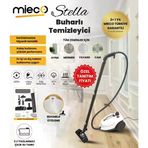 Mieco Stella5 Bar / 2000W / Çok Fonksiyonlu Buharlı Temizleyici - Buharlı Temizlik Makinesi - Ütü Başlığı ve Eldiven Hediye- Beyaz