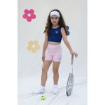 Miela Kids Tennis Club Kız Çocuk Biker Tayt - Candy Pink - Pembe - 9 - 10 Yaş