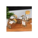MİEN 12 li Mien Bambu Kapaklı Cam Baharatlık Seti 120ml 7119008