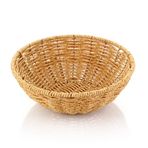 Mien 1576 22 cm Doğal Rattan Yuvarlak Ekmek Sepeti