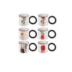 MİEN 270 CC Porselen Kupa, Krem Renk, Set of 6