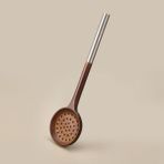 Mien Akasya Kevgir - Kahverengi / Gri - 32 cm - Ahşap