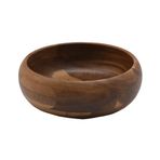 Mien Akasya Masif Ahşap Kase - 15 cm - Yuvarlak Çerezlik ve Sosluk