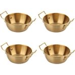 Mien Altın Eskitme 4'lü Kase/çerezlik 12CM - 100 ml