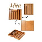 Mien Bambu Ayarlanabilir Çekmece Içi Ölçü Ayarlı Kaşıklık 5-7 Bölmeli 8B81