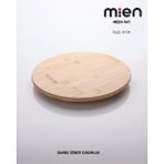 Mien Bambu Döner Sunumluk 29 cm – Şık ve Pratik Döner Servis Tabağı - 29 CM Yuvarlak Bambu Servis Ve Sunum Tabağı - Kahverengi