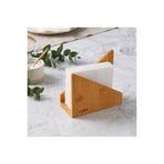 MİEN Bambu Peçetelik 14x7x11,5 cm – Doğal Ahşap Masaüstü Peçete Düzenleyici