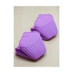Mien Cupcake Silikon Fırın Eldiveni - Mor