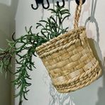 Mien Home Dekoratif Çok Amaçlı / Hasır Saksı Sepet / Askı Sepet / Duvar Sepet 10 x 10 cm - 10X10CM