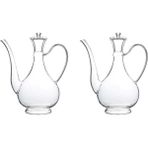 Mien Ibrik Cam 2'li Yağdanlık 750ML - 001 - Beyaz - 750 ml